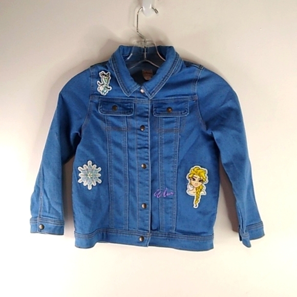 Disney - Frozen Long Sleeve Denim Jacket - Size 10 - Picture 1 of 6